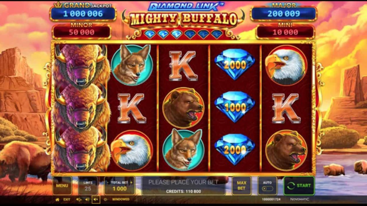 Diamond Link Mighty Buffalo Spielautomat