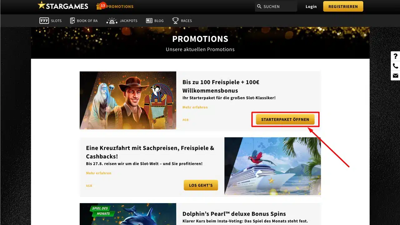 StarGames Registrierung und Verifizierung für gratis Freespins StarGames Registrierung und Verifizierung für gratis Freespins