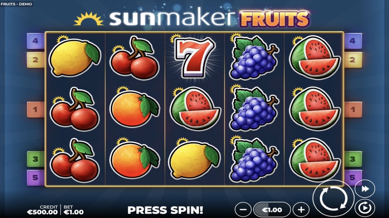 Der neue Hölle Games Sunmaker Fruits Spielautomaten!