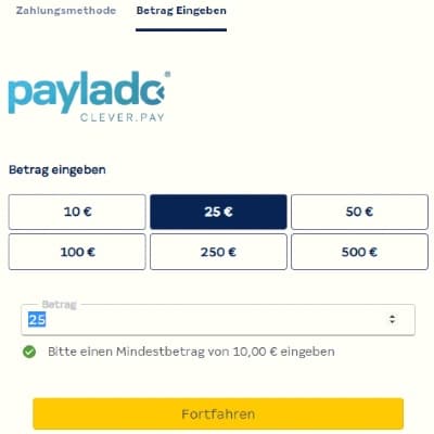 Online Casino paylado Einzahlung