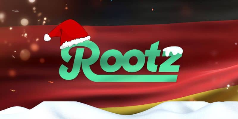 Rootz Weihnachtsaktion 2022 mit Freespins und bis 50.000 Euro Gewinne.