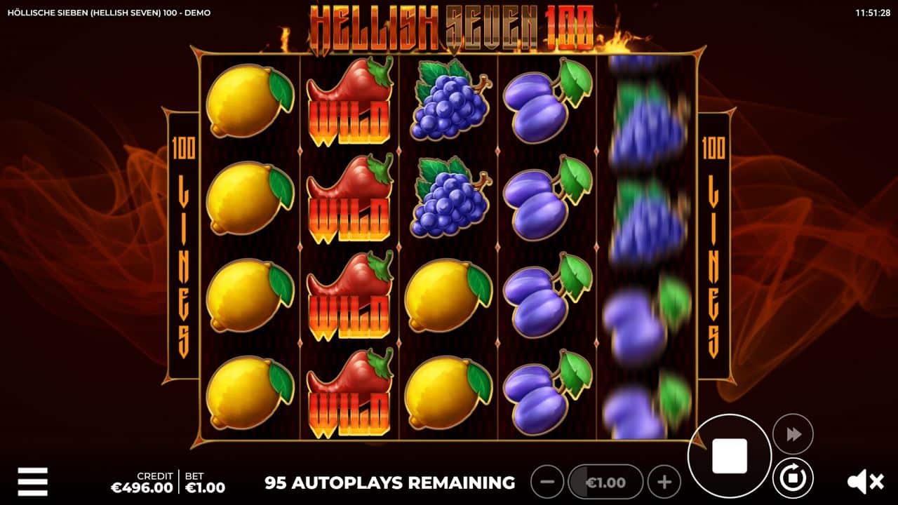 Hellish Seven 100 Spielautomat Hölle Games
