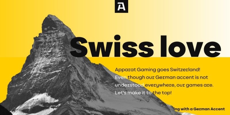 Apparat Gaming expandiert als Partner von MyCasino in die Schweiz