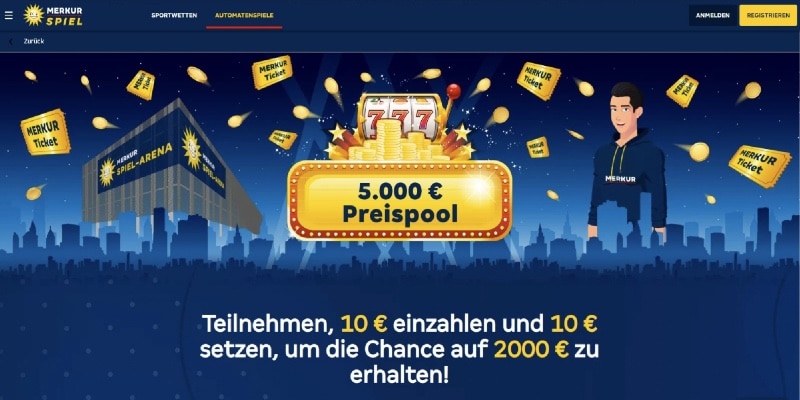 Merkur Spiel Casino Gewinnspiel „Der 5000 € Preispool“