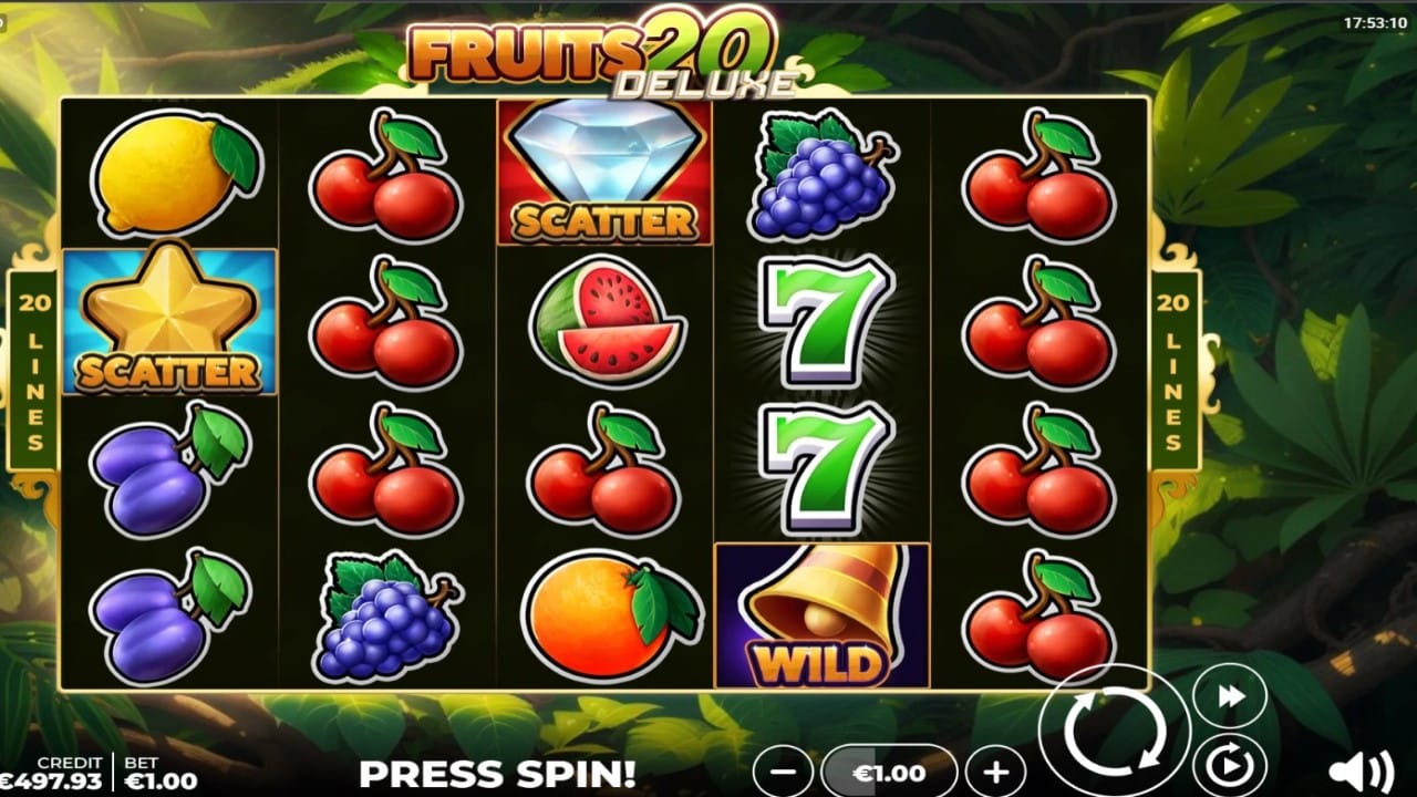 Fruits 20 deluxe 1280