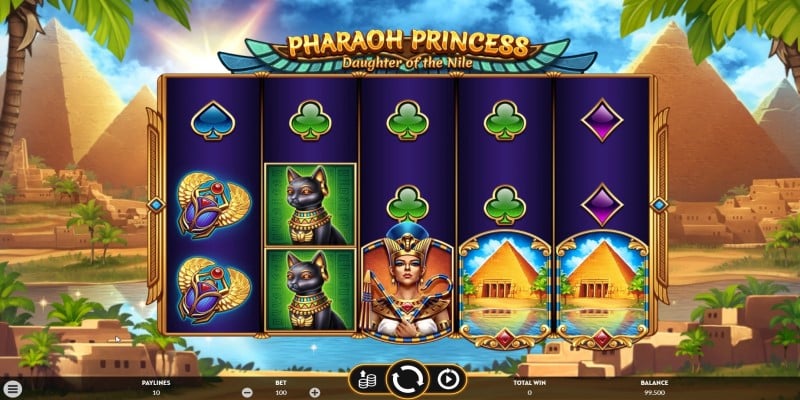 Übersicht bei Pharaoh Princess Spielautomat