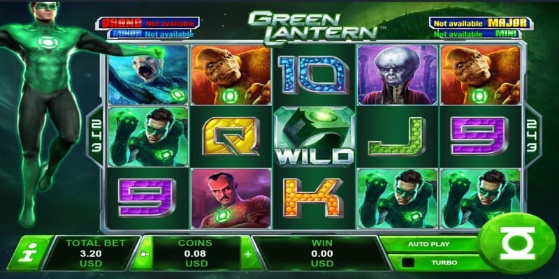 Übersicht hat der Green Lantern Spielautomat
