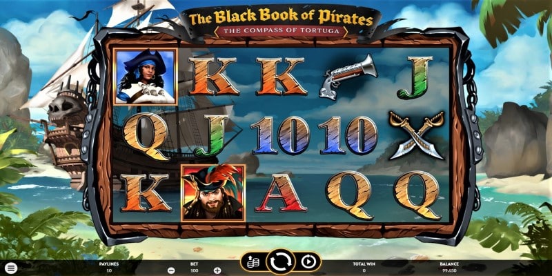 Walzen und Aufmachung von The Black Book of Pirates