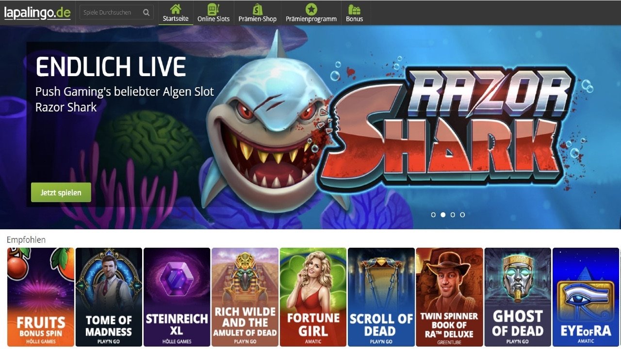 lapalingo online casino update juli 2023