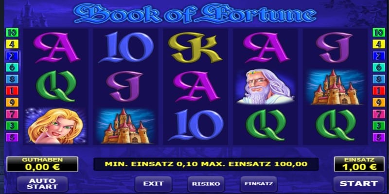 Die Walzen beim Book of Fortune Spielautomat