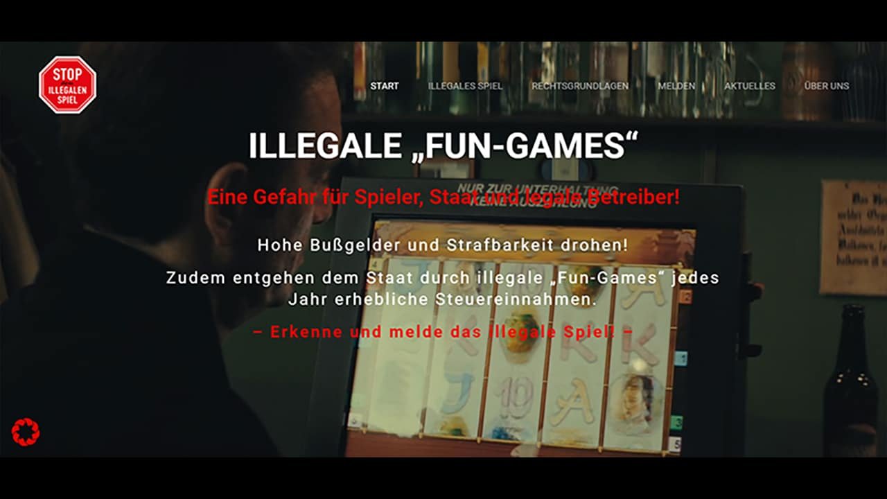 illegales spiel hinweisplattform