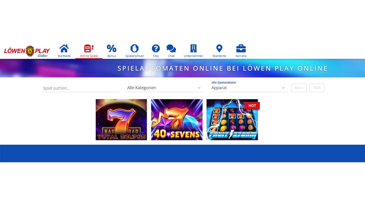 Löwen Play Casino – Apparat Gaming ist angekommen