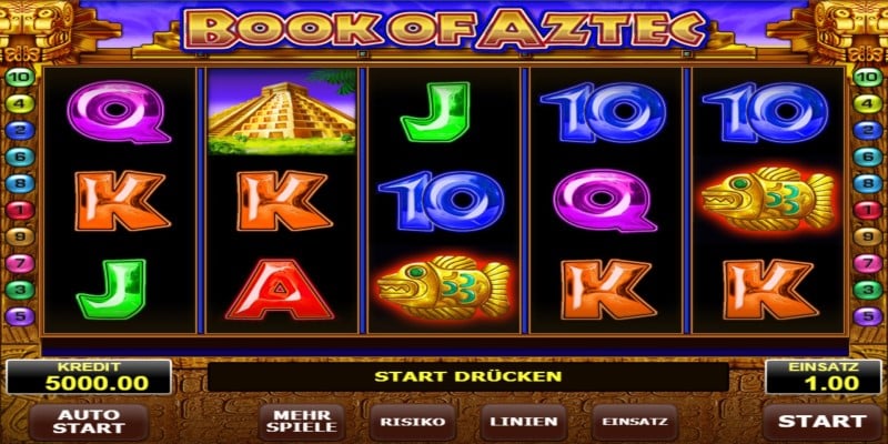 Übersicht Book of Aztec Spielautomat