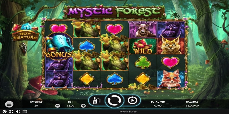 Übersicht Mystic Forest Spielautomat