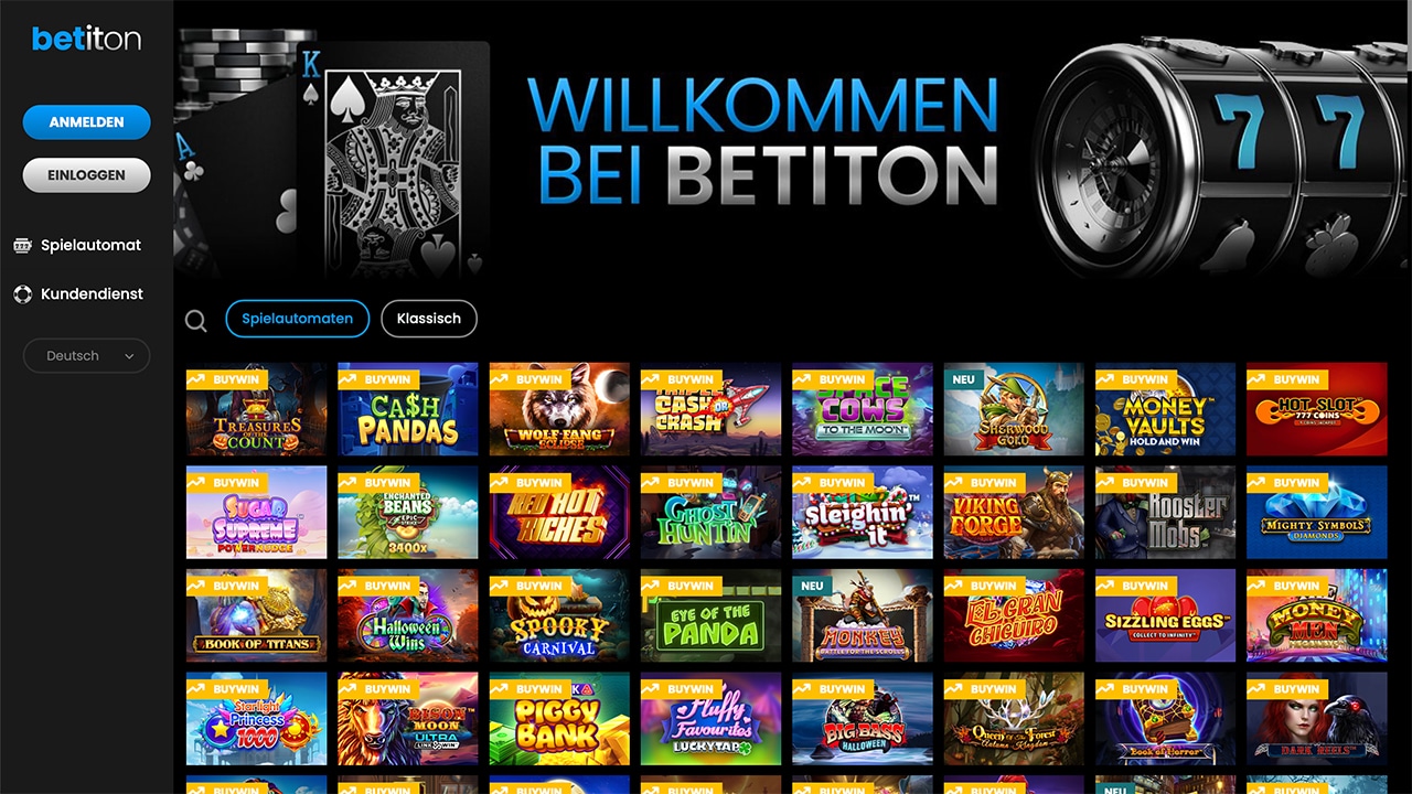 Brandneu: Betiton ein neues Online Casino Deutschland