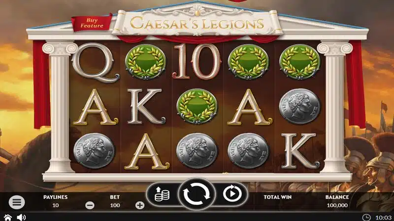 caesars_legions_walzen Übersicht Caesar´s Legions Spielautomat