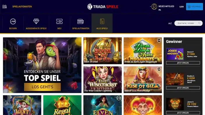 tradaspiele casino erfahrungen
