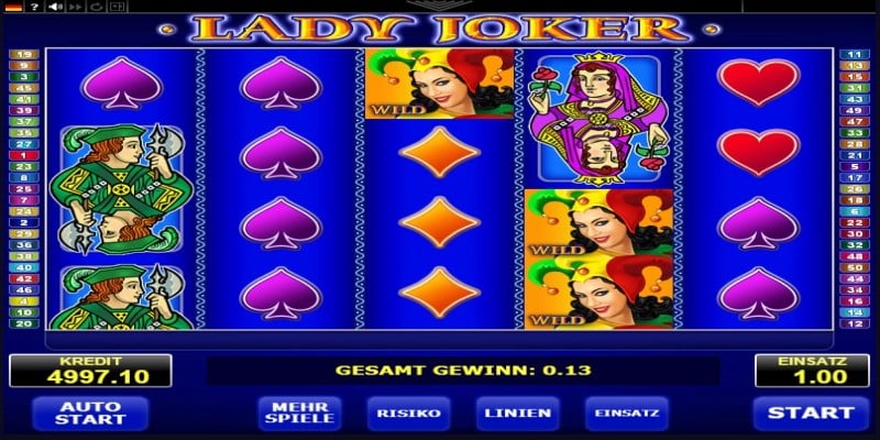 Übersicht Lady Joker Spielautomat