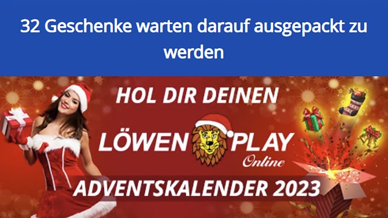 Löwen Play Casino Adventskalender 2023