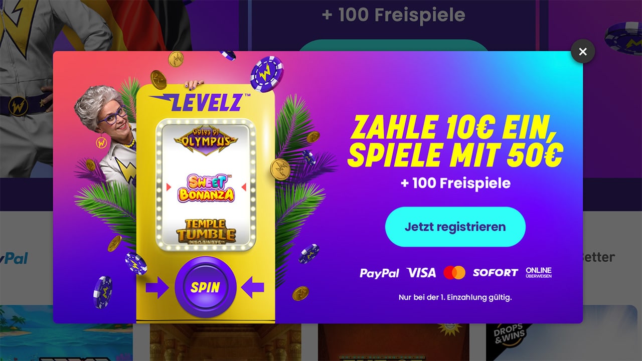 Wildz Casino Freispiele bei Registrierung