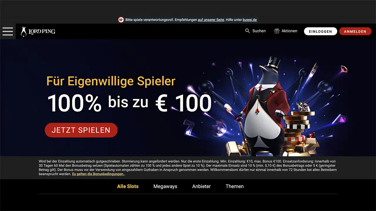 lord ping casino erfahrungen deutschland