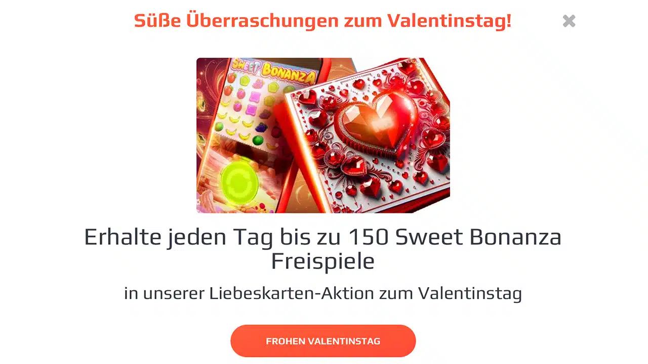 NetBet Valentinstag Casino Bonus