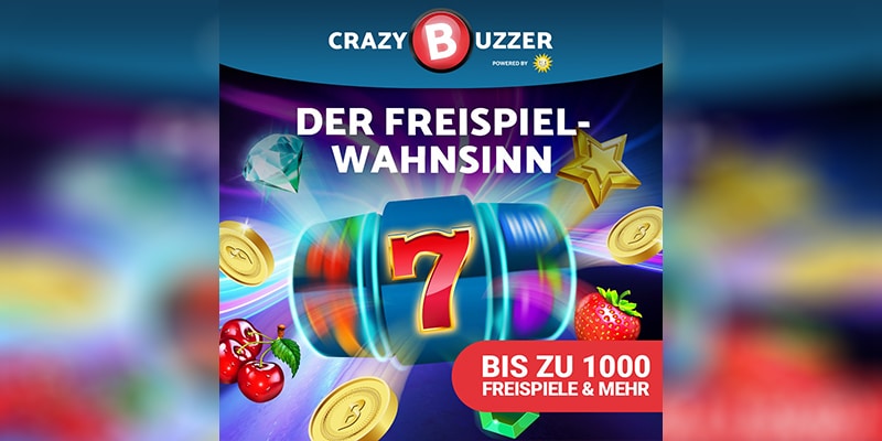 Crazy-Spin Days mit 1000 Freispielen im Crazybuzzer Casino!