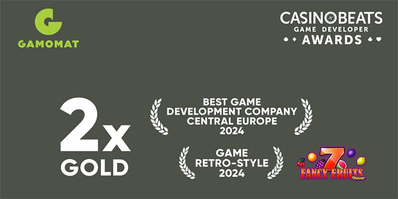 Gamomat ist bester Entwickler für Online Casino Spiele in Mitteleuropa