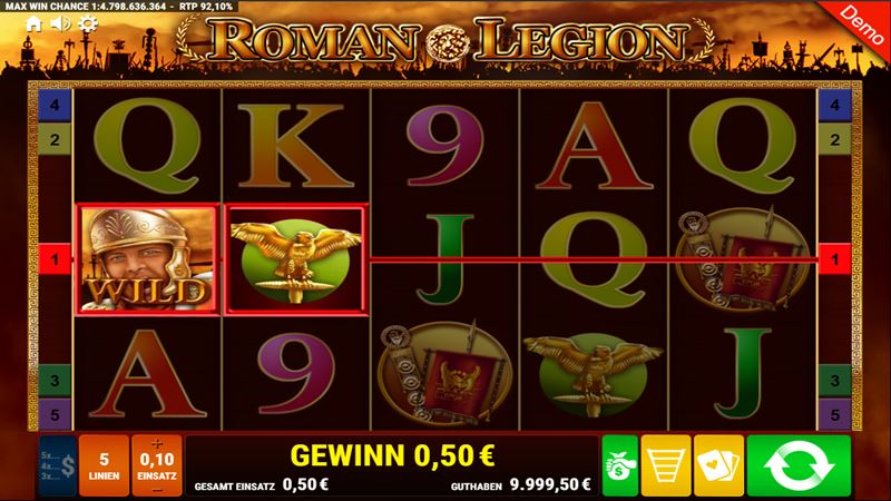 Roman Legion Slot Gamble Feature