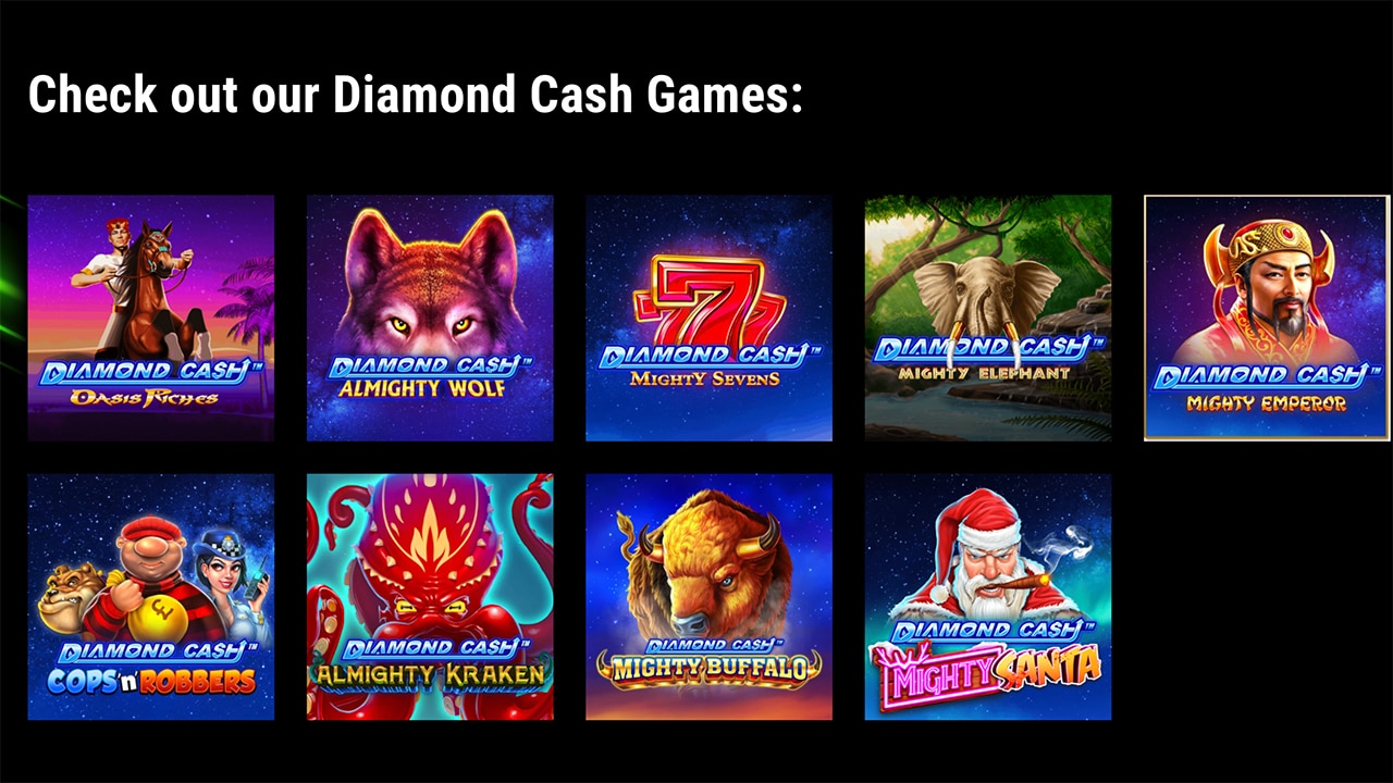Greentube Diamond Cash Games