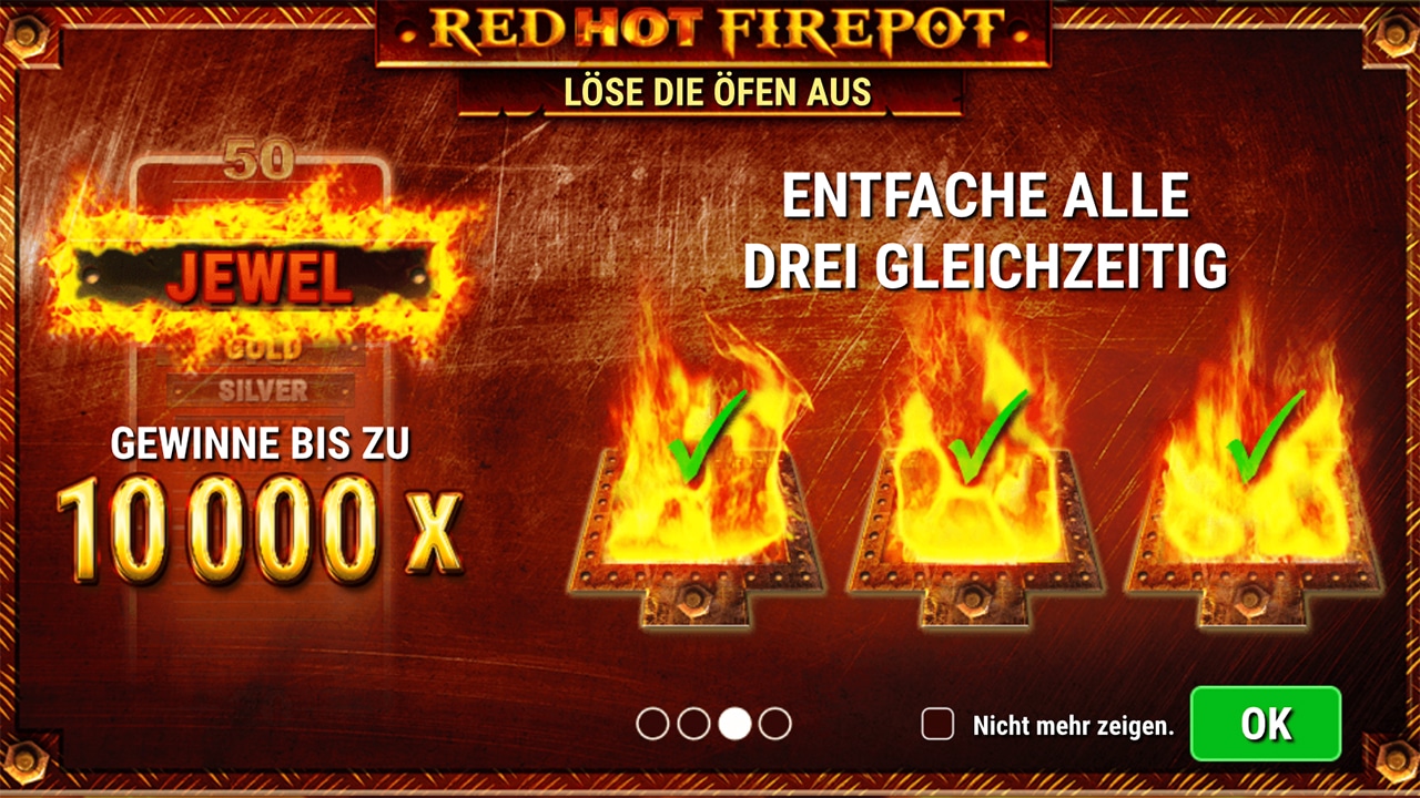 Red Hot Firepot Bonus aktivieren
