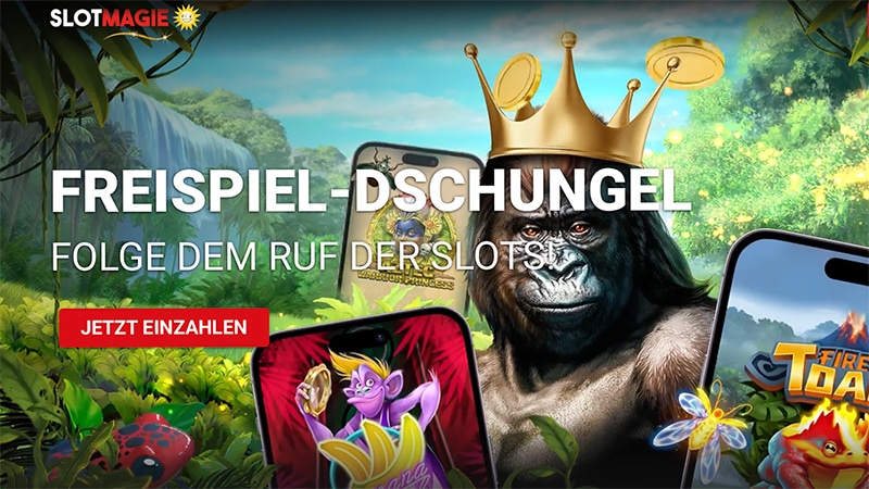 SlotMagie sucht den Dschungel-König der Spielautomaten!