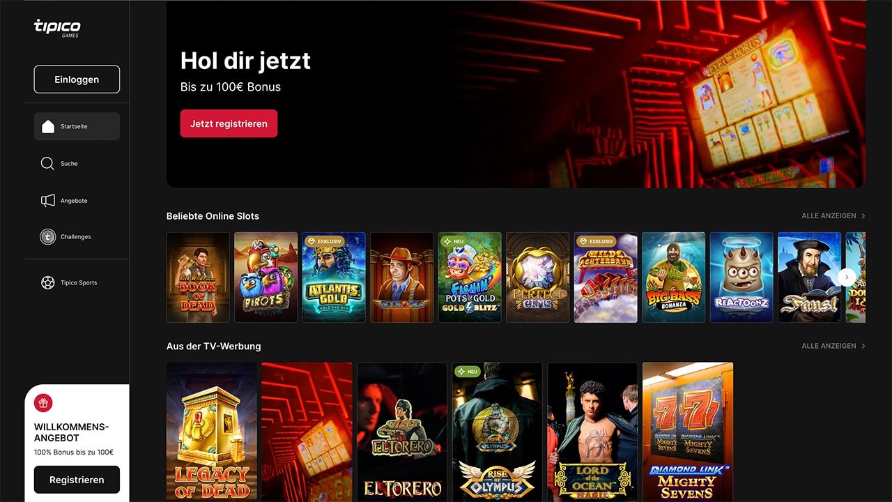 Tipico Games mit brandneuen Mobile Online Casino