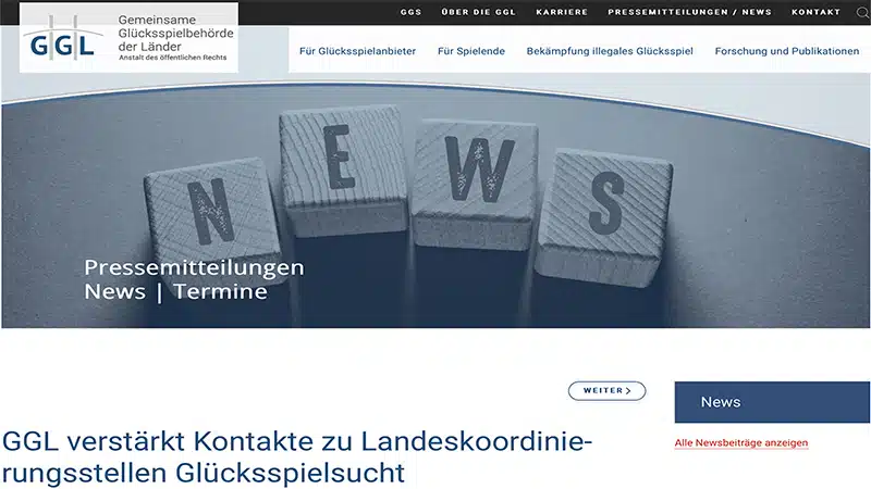 Gl&uuml;cksspielbeh&ouml;rde GGL & Koordinierungsstellen Gl&uuml;cksspielsucht r&uuml;cken enger zusammen