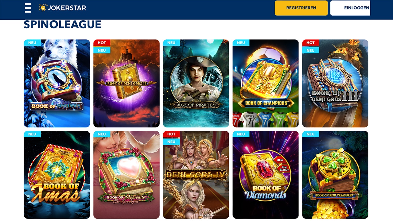 Jokerstar Spinoleague Slots