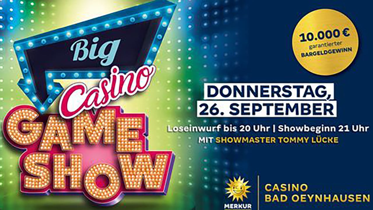 Merkur Spielbank Bad Oeynhausen Big Casino Gameshow Geburtstag