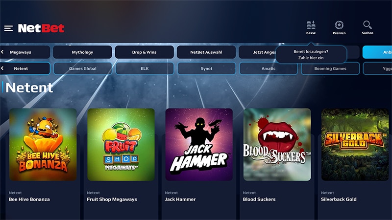 NetBet macht NetEnt Online Casino Spiele klar!