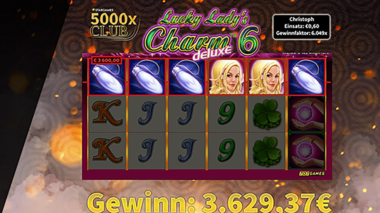 Lucky Lady’s Charm Deluxe 6 Jackpot geknackt