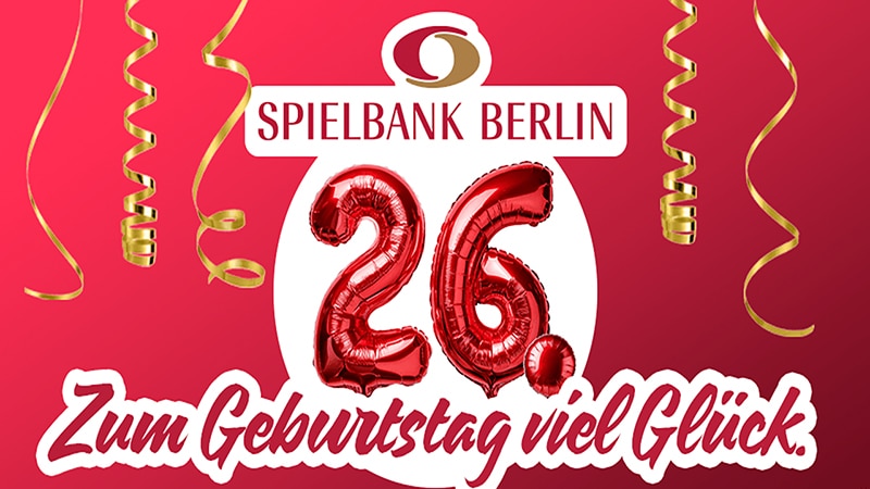 Spielbank Berlin fereiert 26 Jahre am Potsdamer Platz