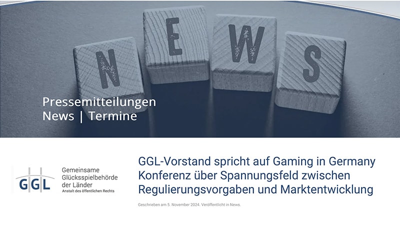 GGL auf der Gaming in Germany Konferenz: Konflikt zwischen Regelwerk und Marktgeschehen