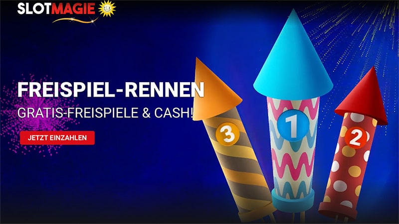 SlotMagie Freispiel-Rennen ins neue Jahr und 10 000€ Jackpot!