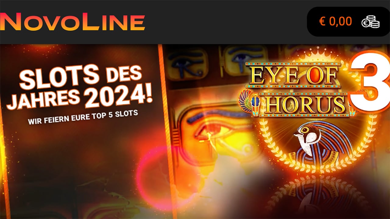 NOVOLINE Eye of Horus 50 Freispiele