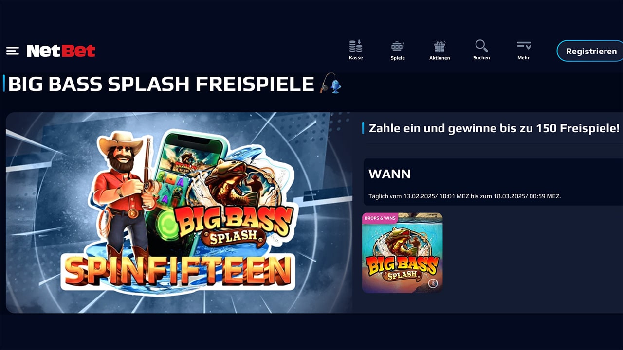 NetBet Promo Code 150 Freispiele