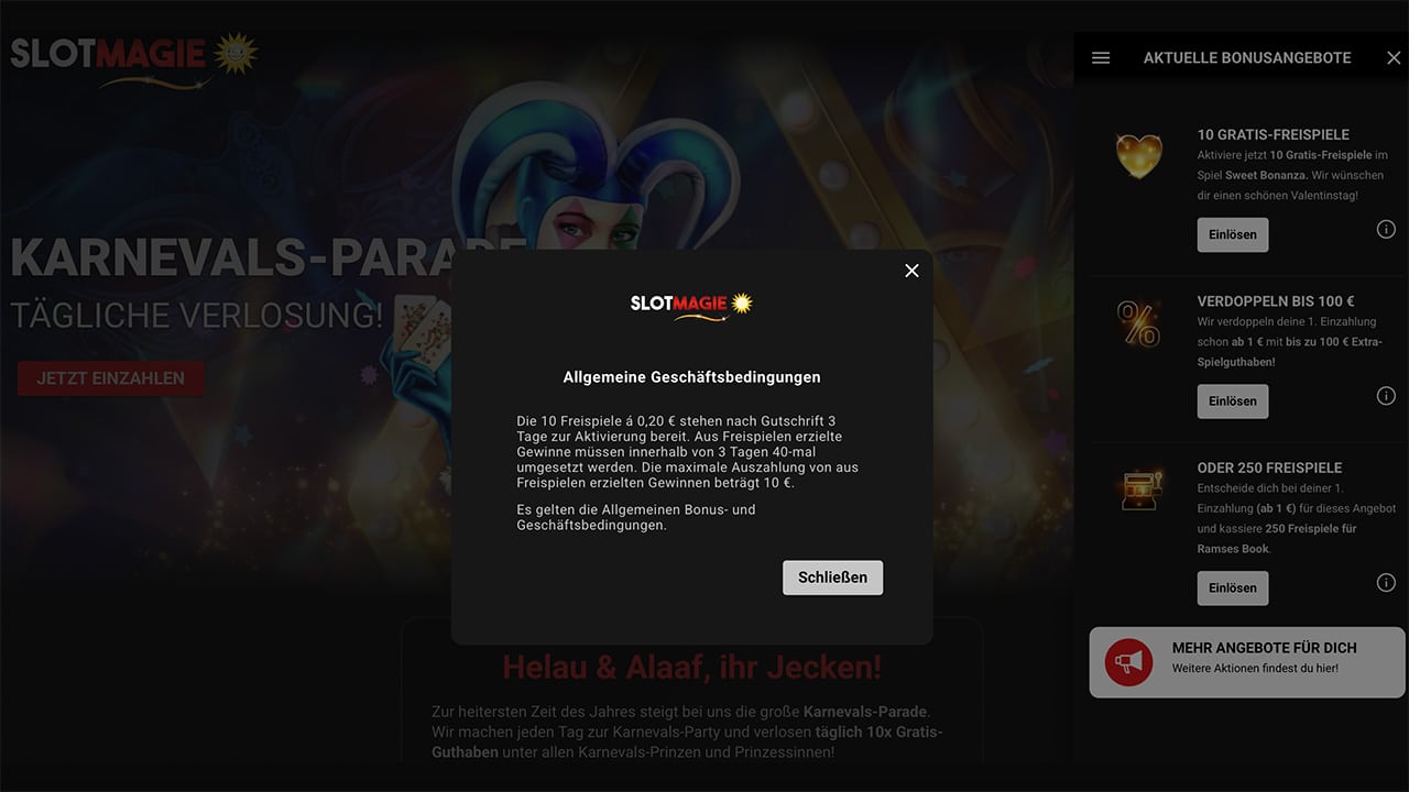 SlotMagie Sweet Bonana Freispiele ohne Einzahlung 