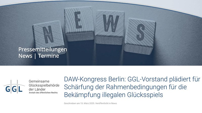 Deutsche Automatenwirtschaft 2025 – hartes Vorgehen gegen illegales Glücksspiel gefordert! Deutsche Automatenwirtschaft 2025 – hartes Vorgehen gegen illegales Glücksspiel gefordert!
