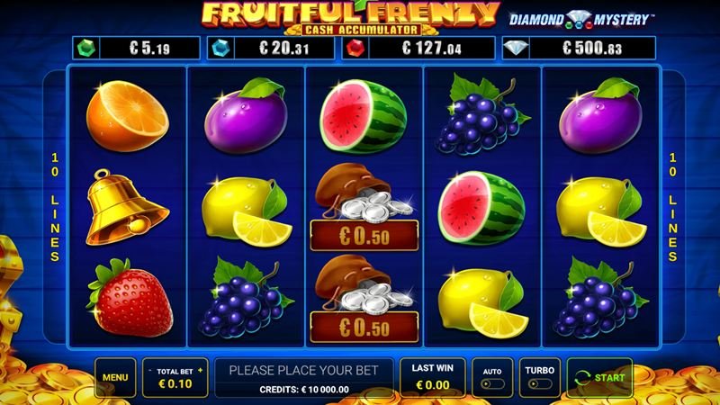 Diamond Mystery &ndash; Fruitful Frenzy-Cash Accumulator