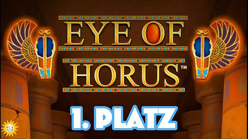 Eye of Horus auf Platz 1 in den Wunderino Casino Charts