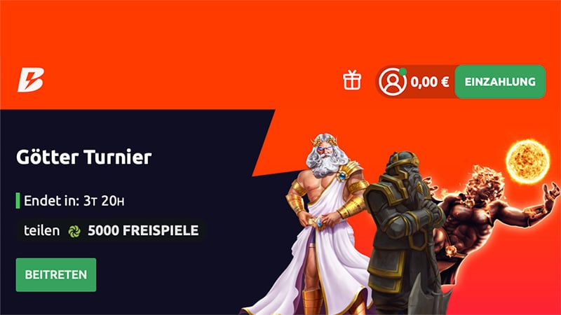 5000 Freispiele Götter Slots Turnier bei Betano Casino! 5000 Freispiele Götter Slots Turnier bei Betano Casino!