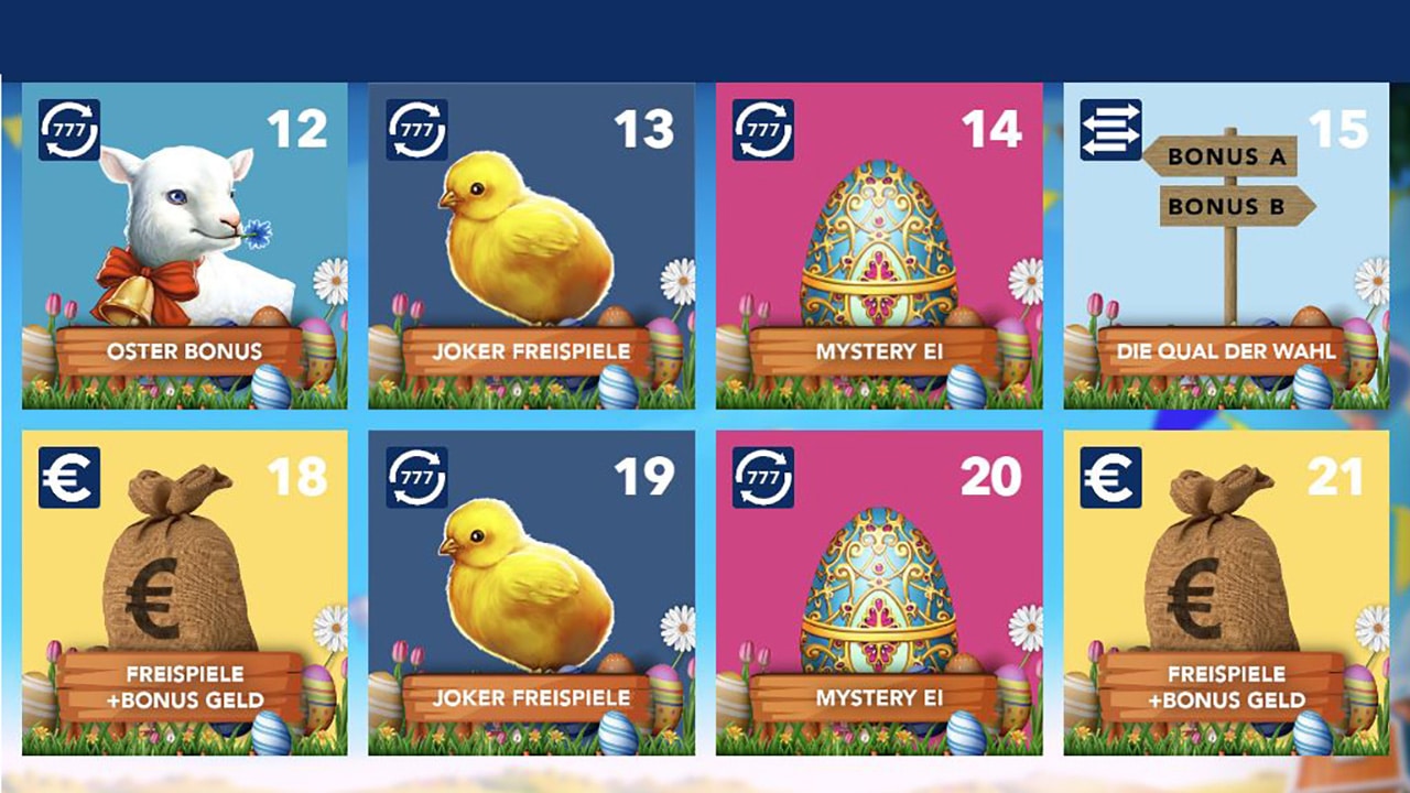 Jokerstar Casino Oster-Kalender 2025