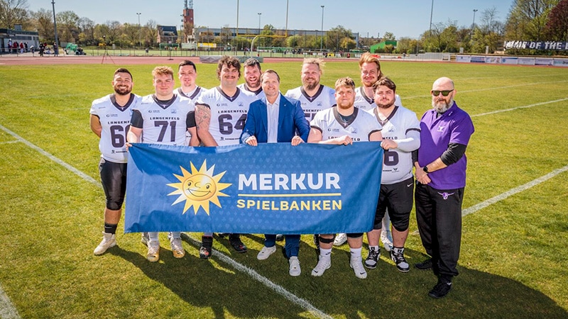 Langenfeld Longhorns mit neuem Sponsor Merkur Spielbanken